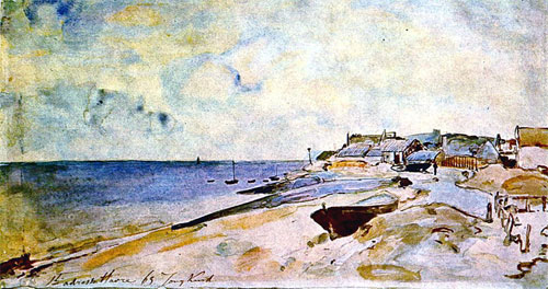 J. B. Jongkind - Seashore in Sainte-Adresse 1863y..jpg